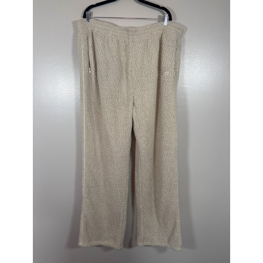 SKIMS‎ Cozy Knit Pant Bone Cream Boucle Wide Leg Lounge Pants Womens Size 2X